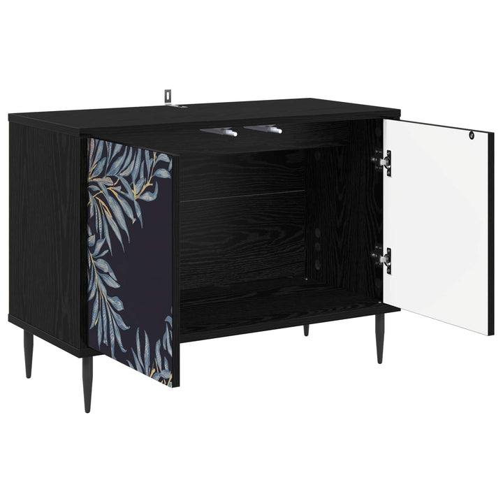TV-skab DOKKUM 69 x 33 x 50,5 cm Sort eg Konstrueret træ