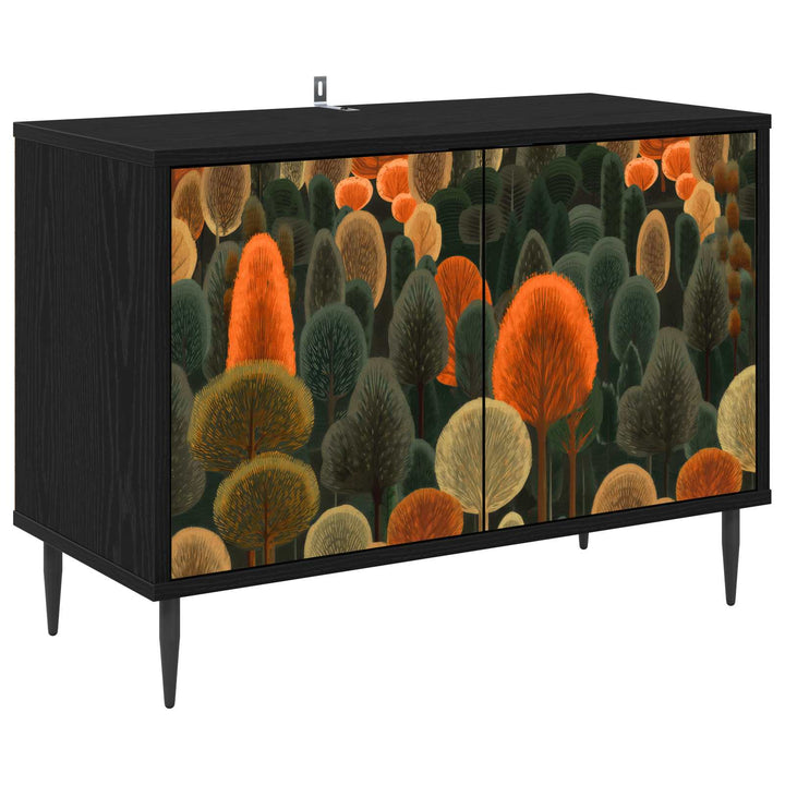 TV-skab ZAANDAM 69 x 33 x 50,5 cm Sort eg Konstrueret træ