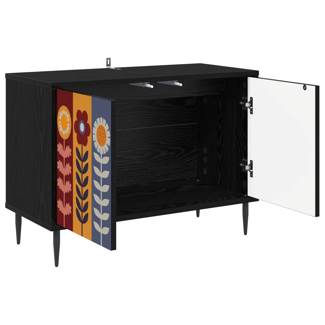 TV-skab ESSEN 69 x 33 x 50,5 cm Sort eg Konstrueret træ