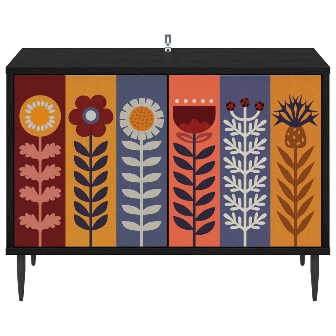 TV-skab ESSEN 69 x 33 x 50,5 cm Sort eg Konstrueret træ