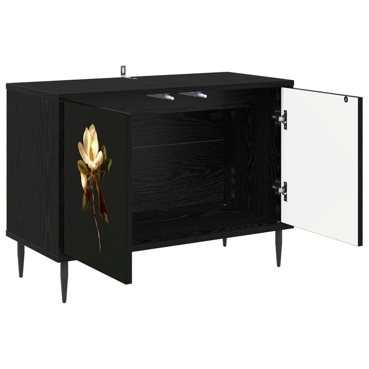 TV-skab BREMEN 69 x 33 x 50,5 cm Sort eg Konstrueret træ