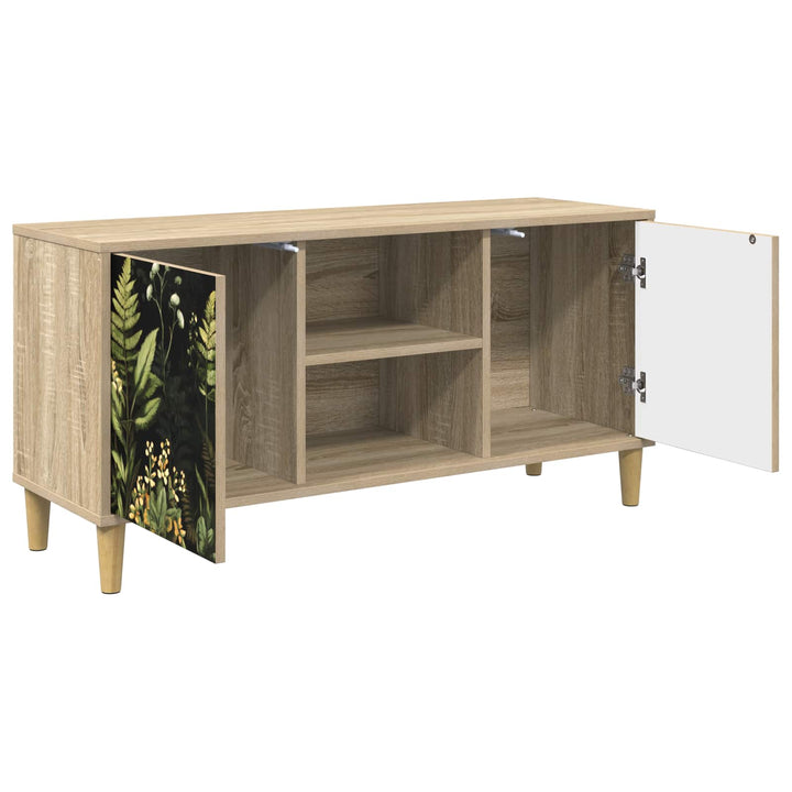 TV-skab RHENEN 102 x 33 x 50 cm Sonoma-eg Konstrueret træ