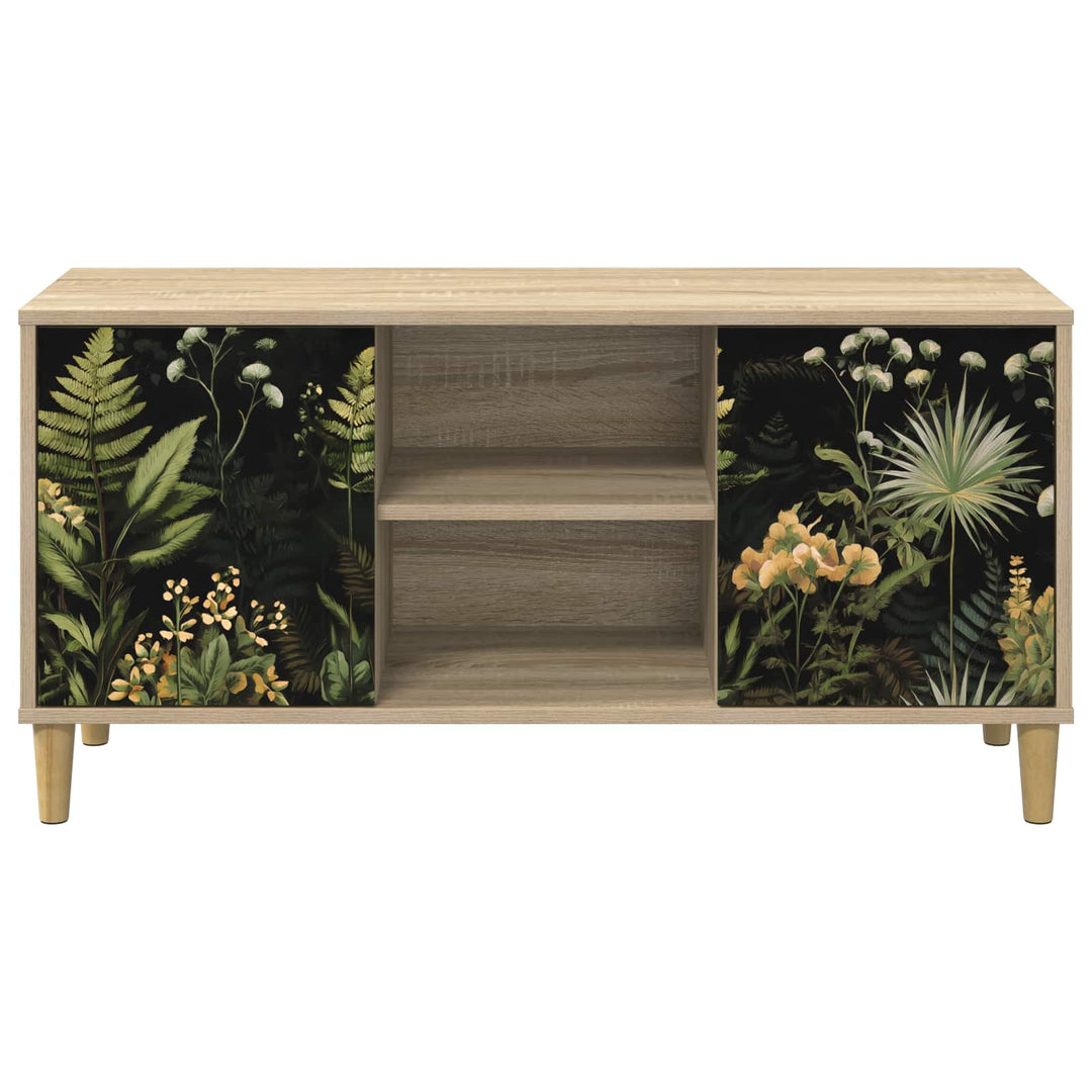 TV-skab RHENEN 102 x 33 x 50 cm Sonoma-eg Konstrueret træ