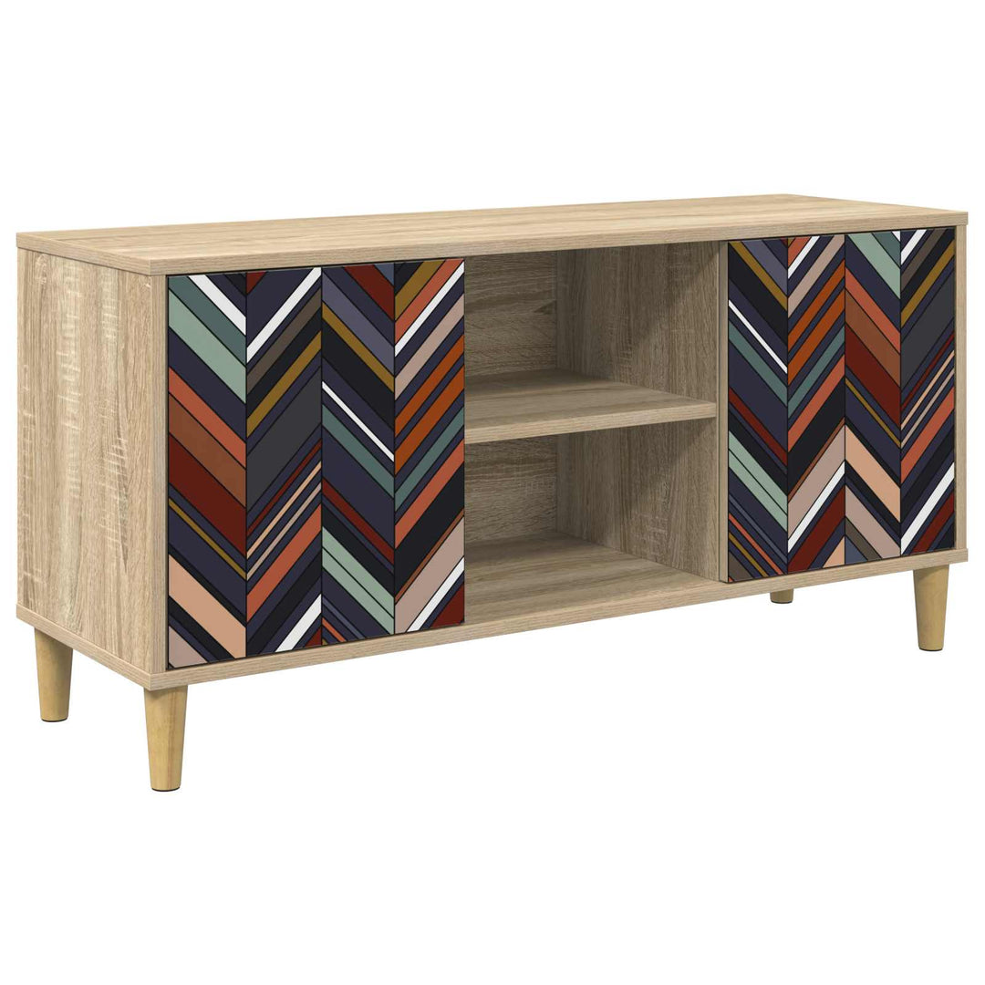 TV-skab OMMEN 102 x 33 x 50 cm Sonoma-eg Konstrueret træ