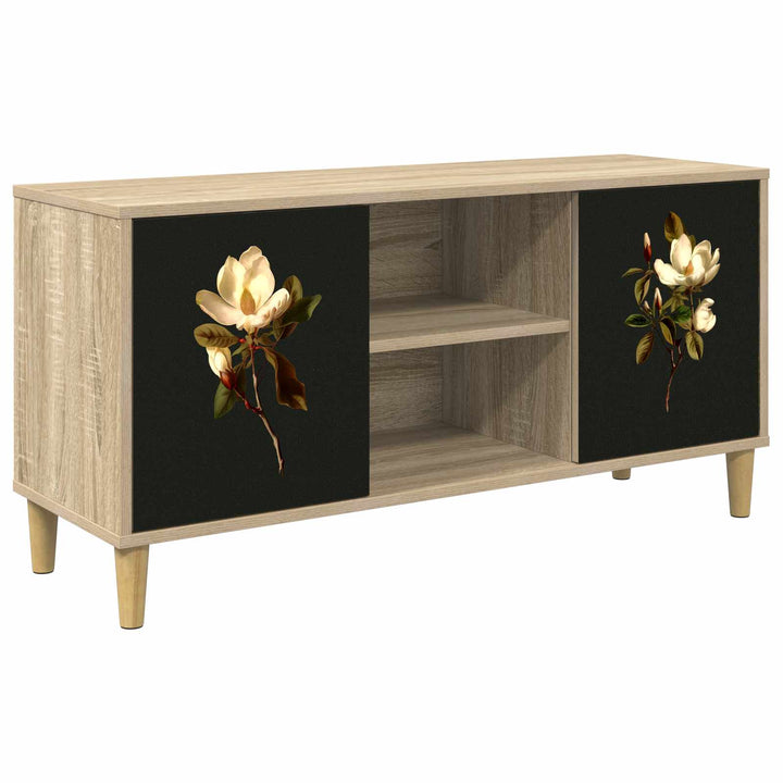 TV-skab BREMEN 102 x 33 x 50 cm Sonoma-eg Konstrueret træ