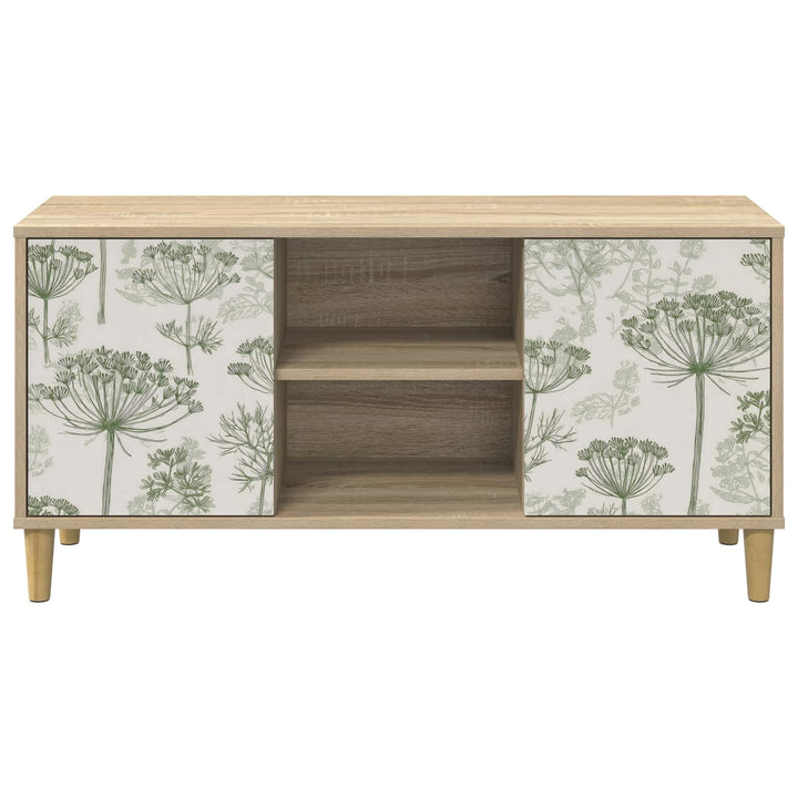 TV-skab GOTHA 102 x 33 x 50 cm Sonoma-eg Konstrueret træ