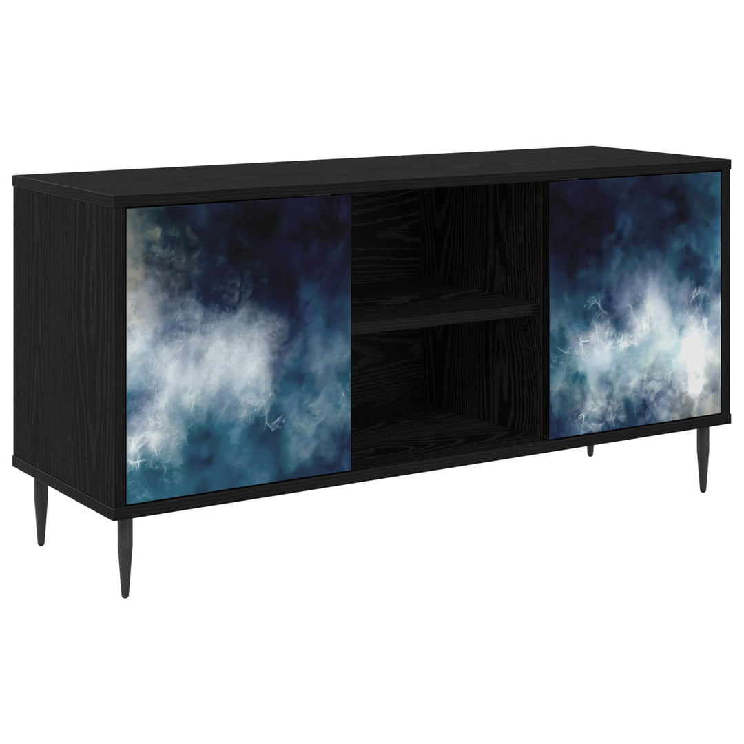 TV-skab RAALTE 102 x 33 x 51 cm Sort eg Konstrueret træ