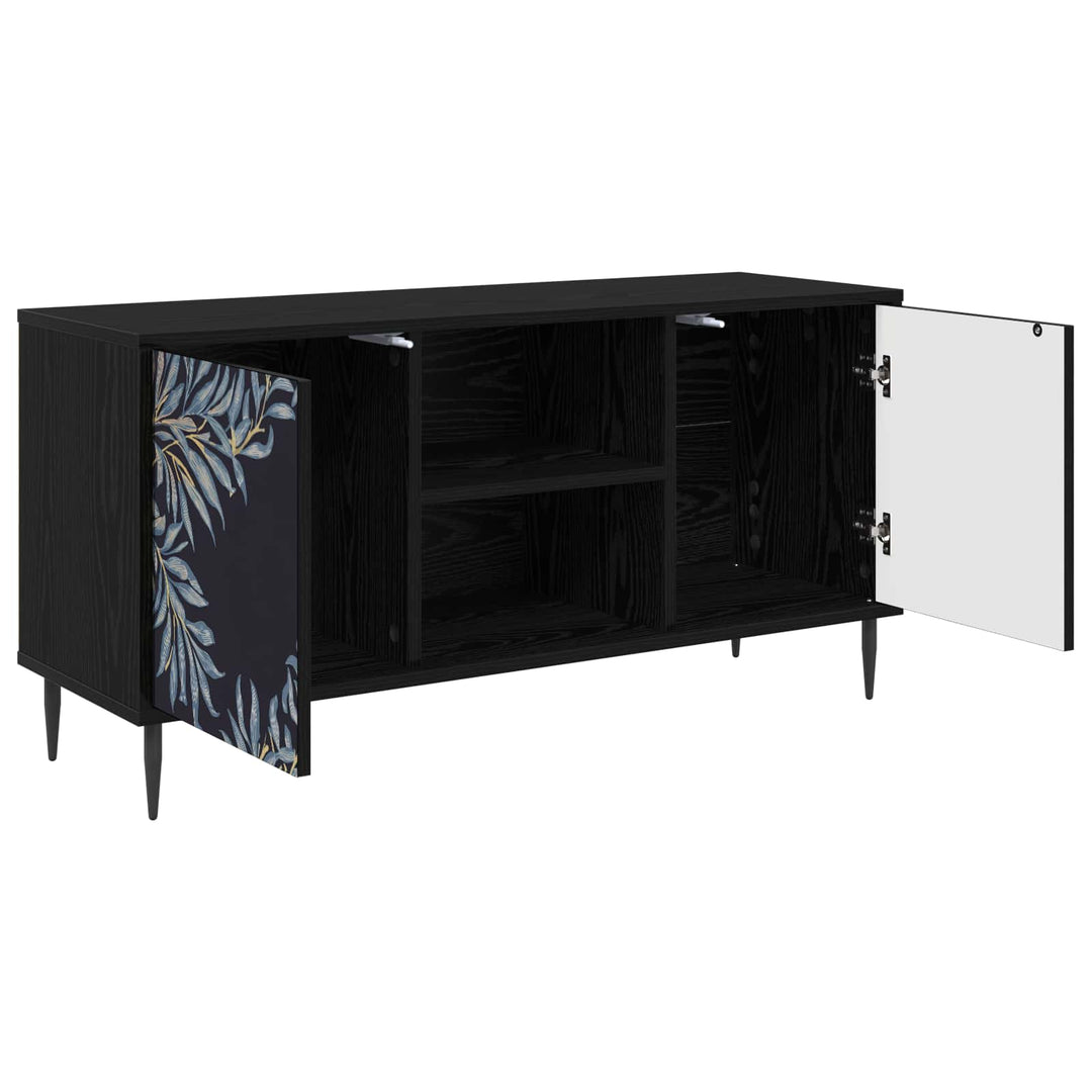 TV-skab DOKKUM 102 x 33 x 51 cm Sort eg Konstrueret træ