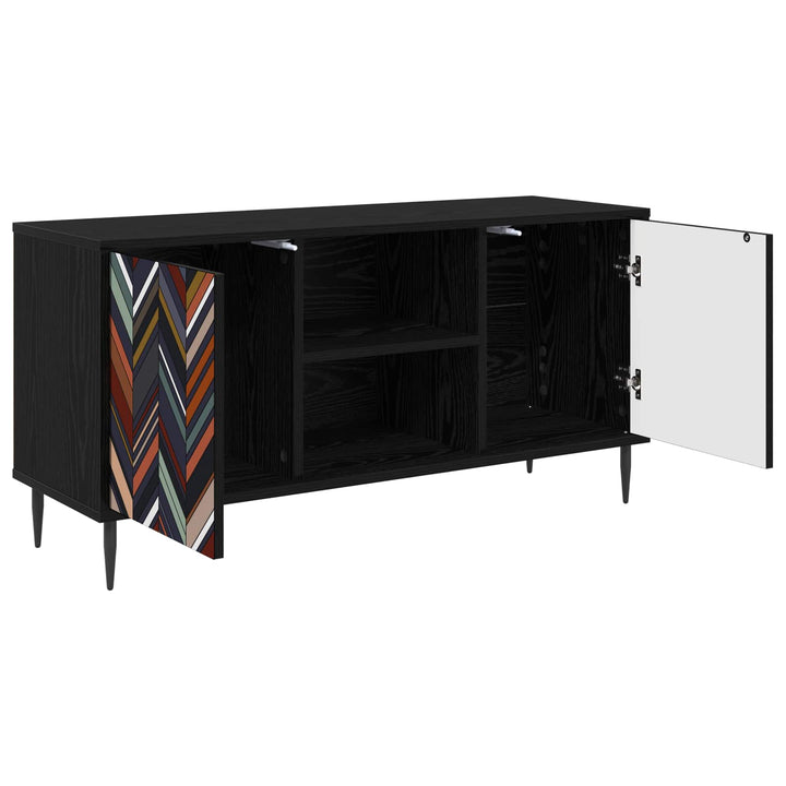 TV-skab OMMEN 102 x 33 x 51 cm Sort eg Konstrueret træ