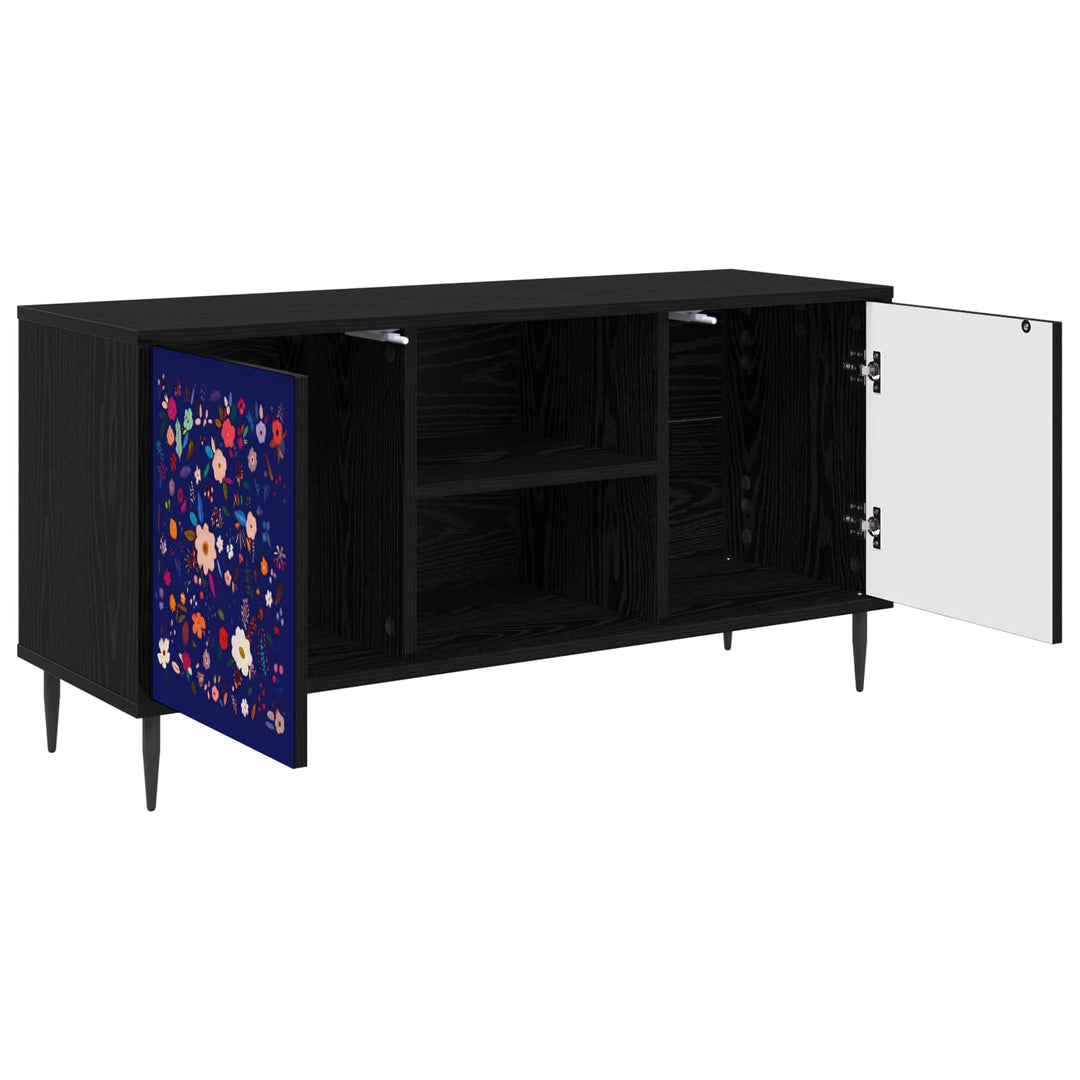 TV-skab MAINZ 102 x 33 x 51 cm Sort eg Konstrueret træ