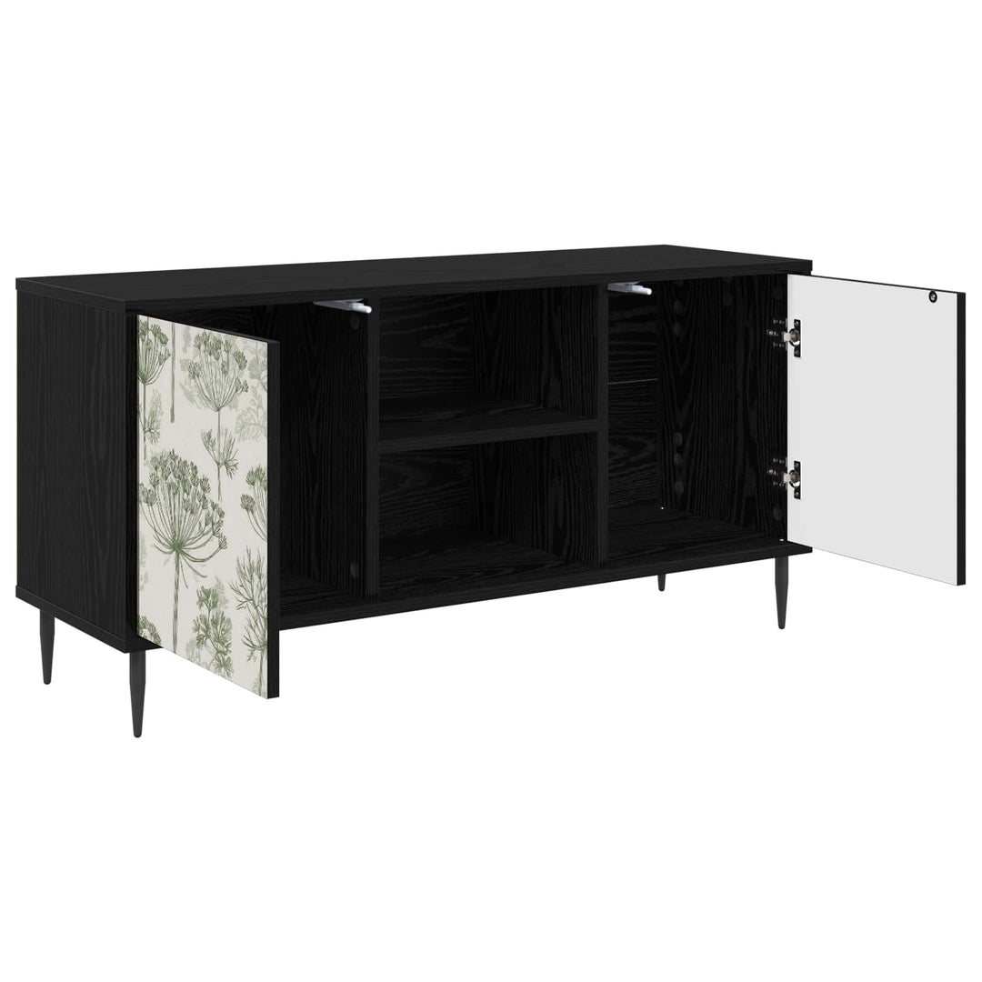TV-skab GOTHA 102 x 33 x 51 cm Sort eg Konstrueret træ