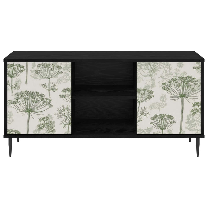 TV-skab GOTHA 102 x 33 x 51 cm Sort eg Konstrueret træ