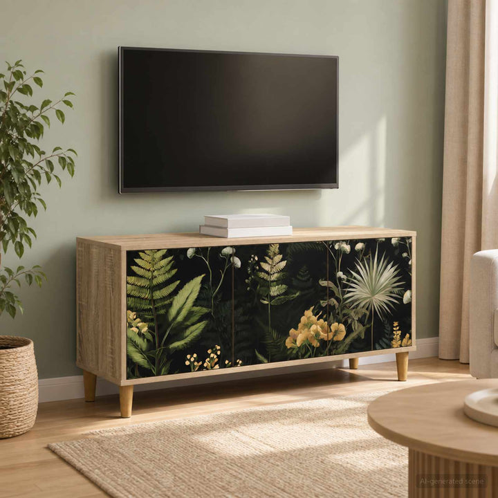 TV-skab RHENEN 102 x 33 x 50 cm Sonoma-eg Konstrueret træ