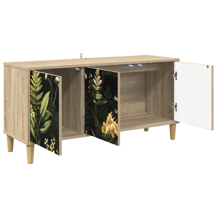 TV-skab RHENEN 102 x 33 x 50 cm Sonoma-eg Konstrueret træ