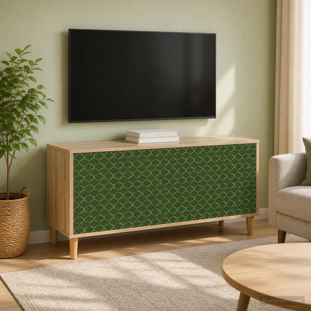 TV-skab GELEEN 102 x 33 x 50 cm Sonoma-eg Konstrueret træ