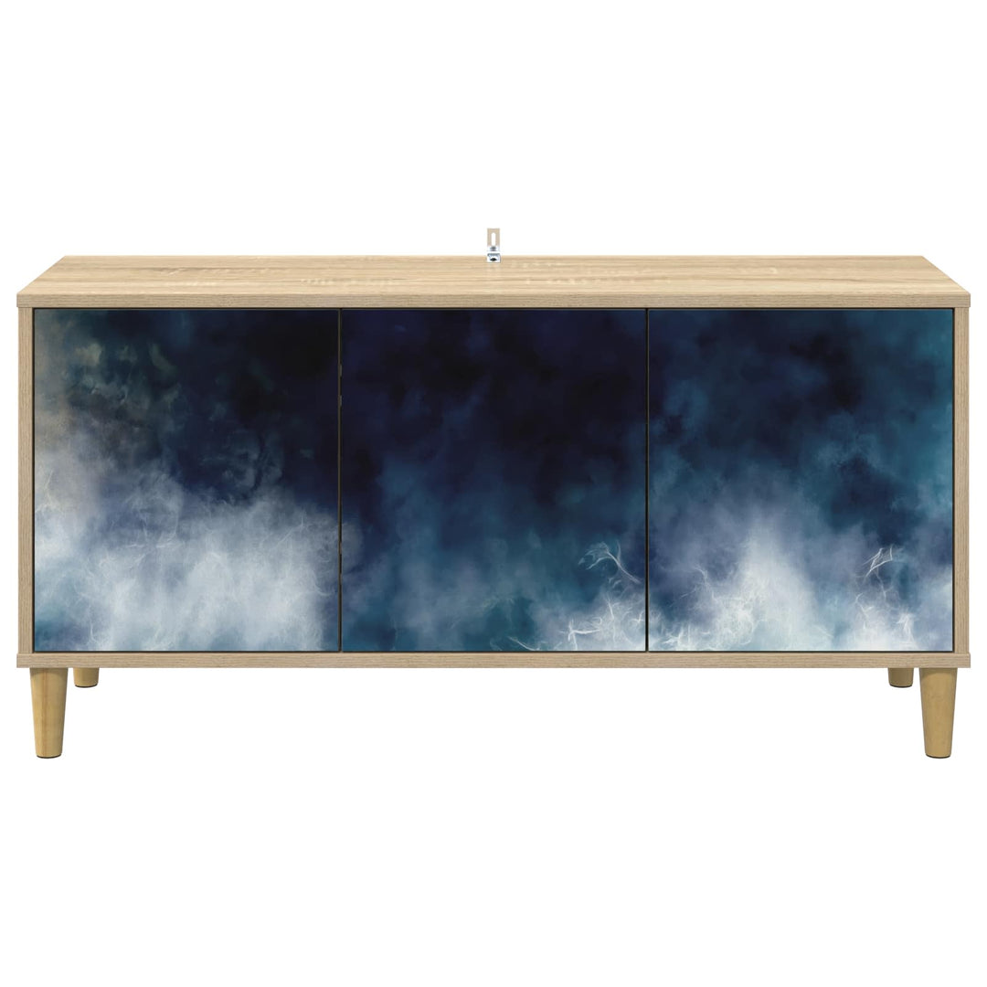 TV-skab RAALTE 102 x 33 x 50 cm Sonoma-eg Konstrueret træ