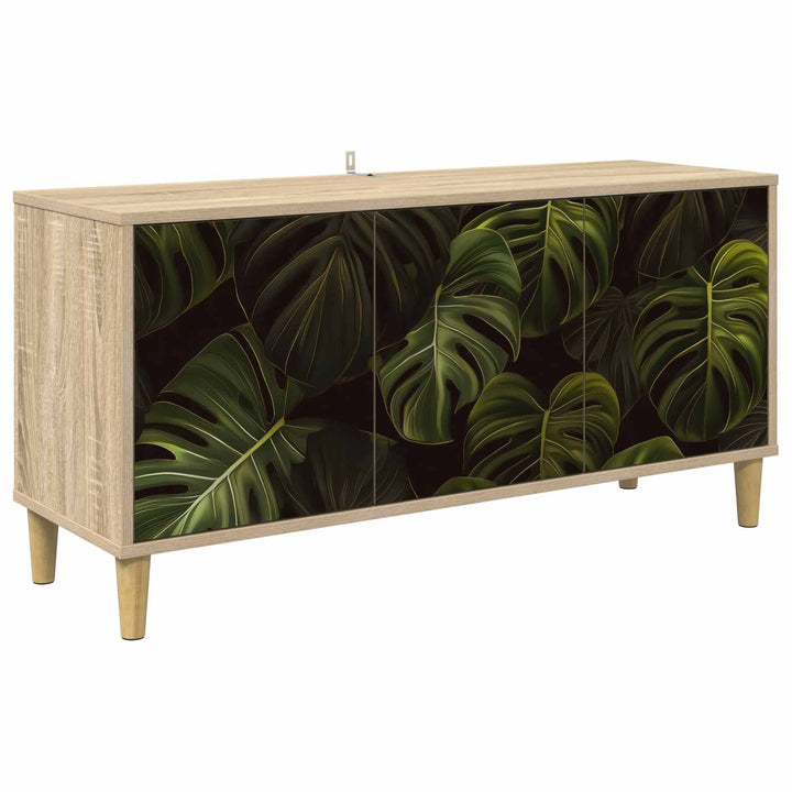 TV-skab ELBURG 102 x 33 x 50 cm Sonoma-eg Konstrueret træ