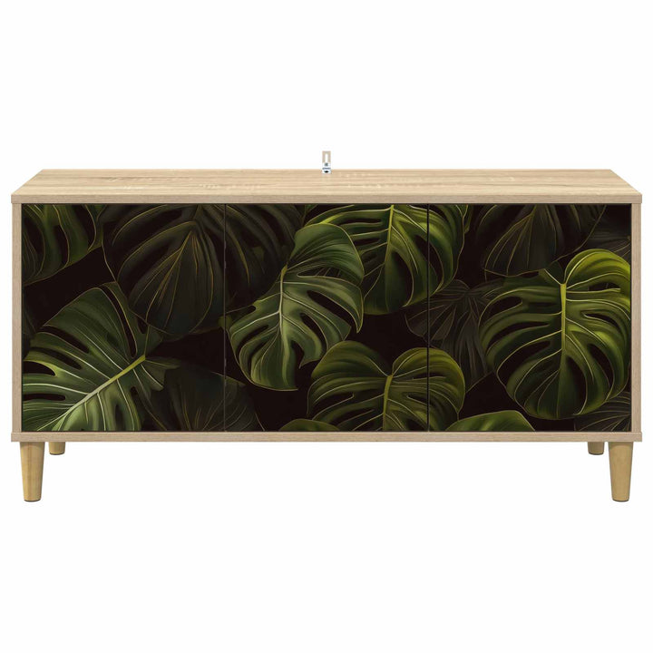 TV-skab ELBURG 102 x 33 x 50 cm Sonoma-eg Konstrueret træ