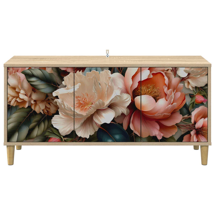 TV-skab BORNE 102 x 33 x 50 cm Sonoma-eg Konstrueret træ