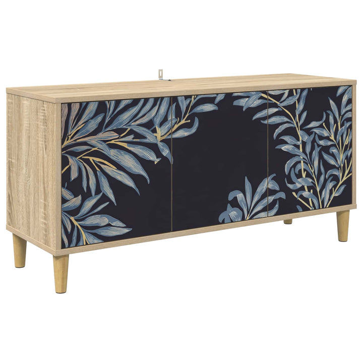 TV-skab DOKKUM 102 x 33 x 50 cm Sonoma-eg Konstrueret træ