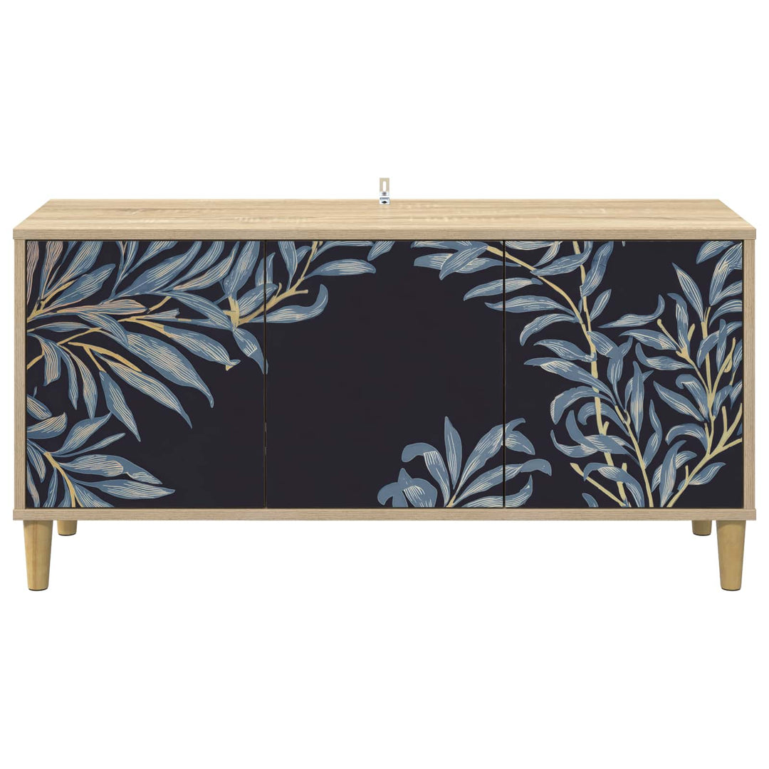 TV-skab DOKKUM 102 x 33 x 50 cm Sonoma-eg Konstrueret træ