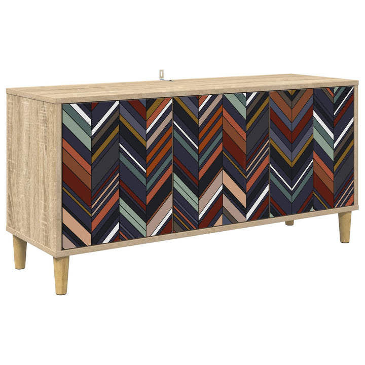 TV-skab OMMEN 102 x 33 x 50 cm Sonoma-eg Konstrueret træ