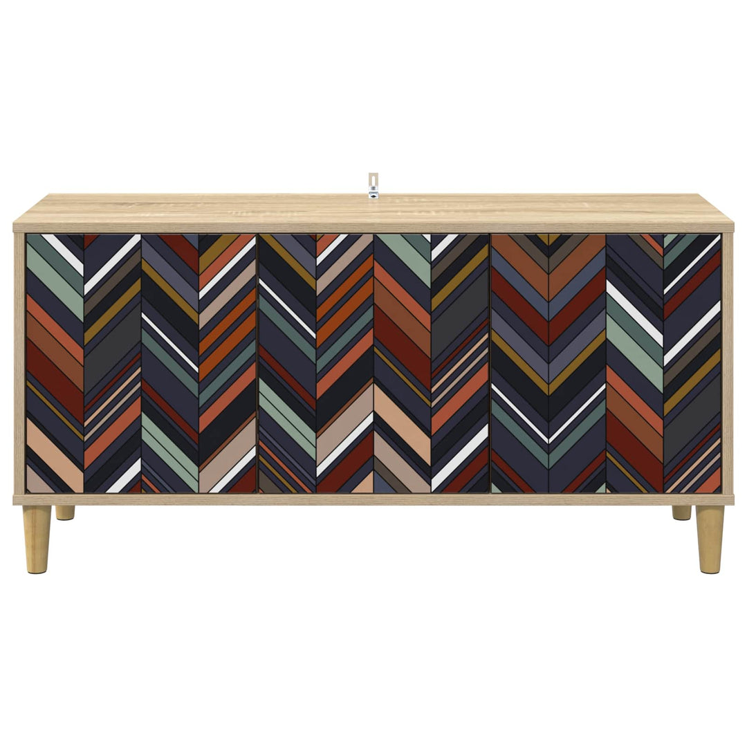 TV-skab OMMEN 102 x 33 x 50 cm Sonoma-eg Konstrueret træ
