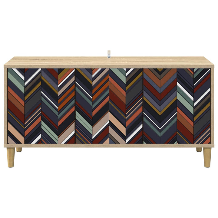 TV-skab OMMEN 102 x 33 x 50 cm Sonoma-eg Konstrueret træ