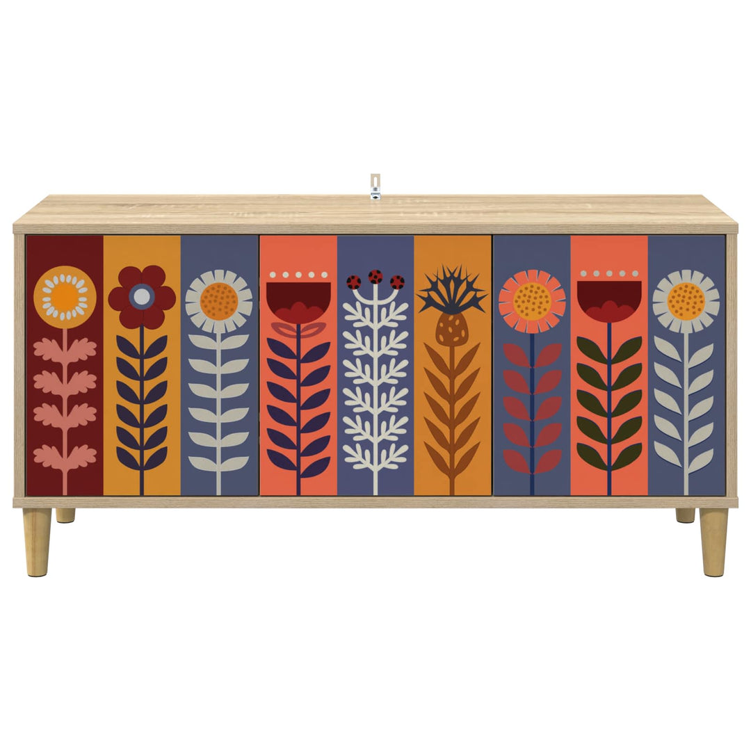 TV-skab ESSEN 102 x 33 x 50 cm Sonoma-eg Konstrueret træ