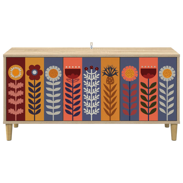 TV-skab ESSEN 102 x 33 x 50 cm Sonoma-eg Konstrueret træ