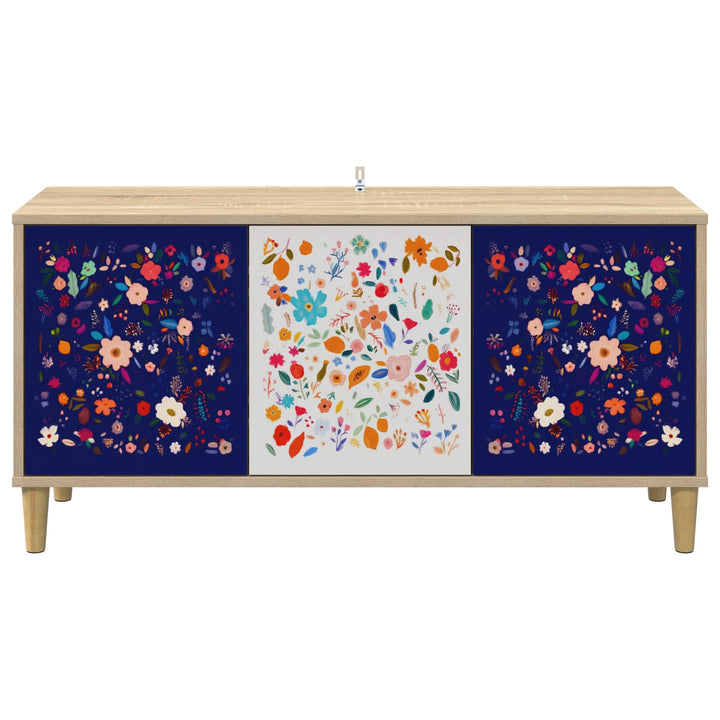 TV-skab MAINZ 102 x 33 x 50 cm Sonoma-eg Konstrueret træ