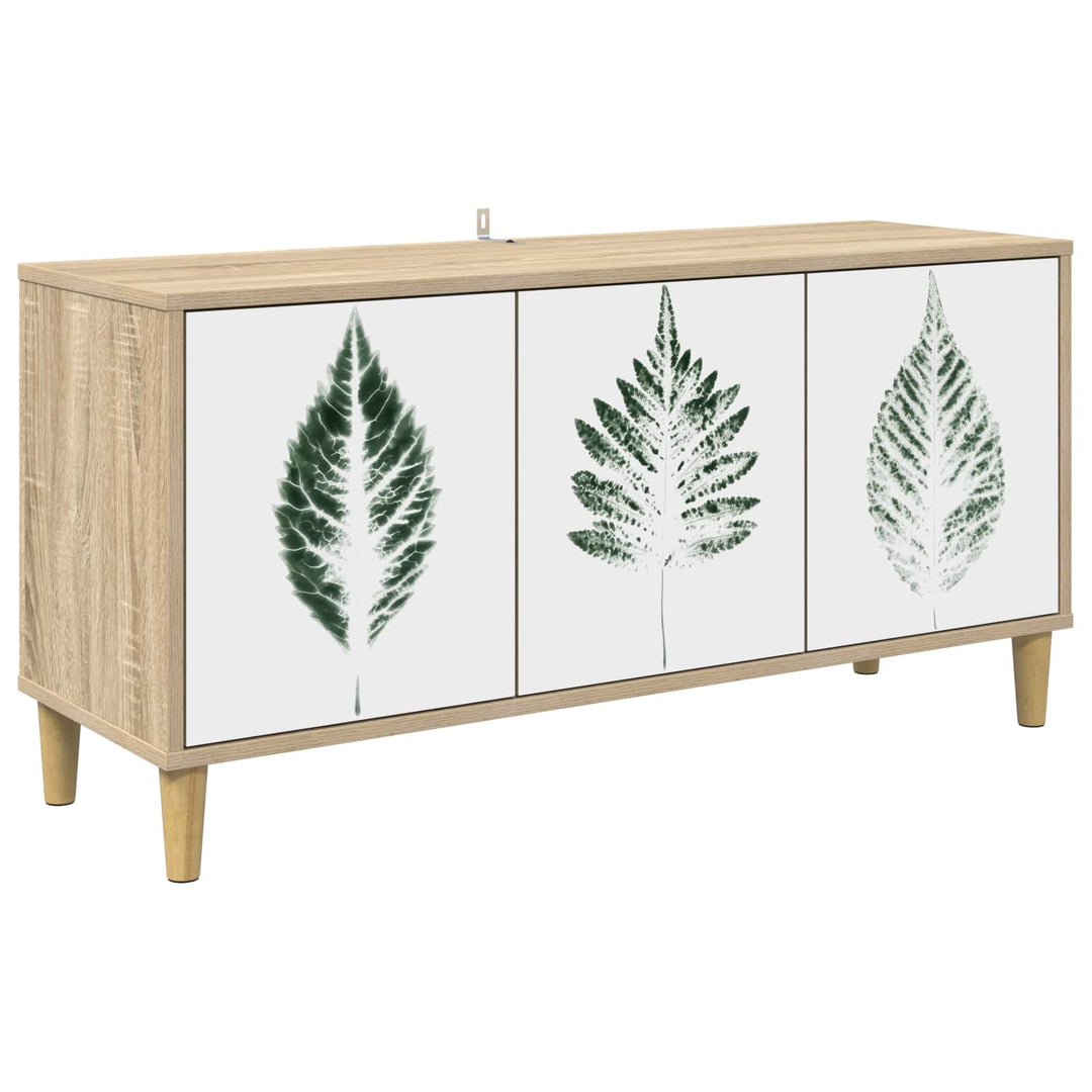 TV-skab HANAU 102 x 33 x 50 cm Sonoma-eg Konstrueret træ
