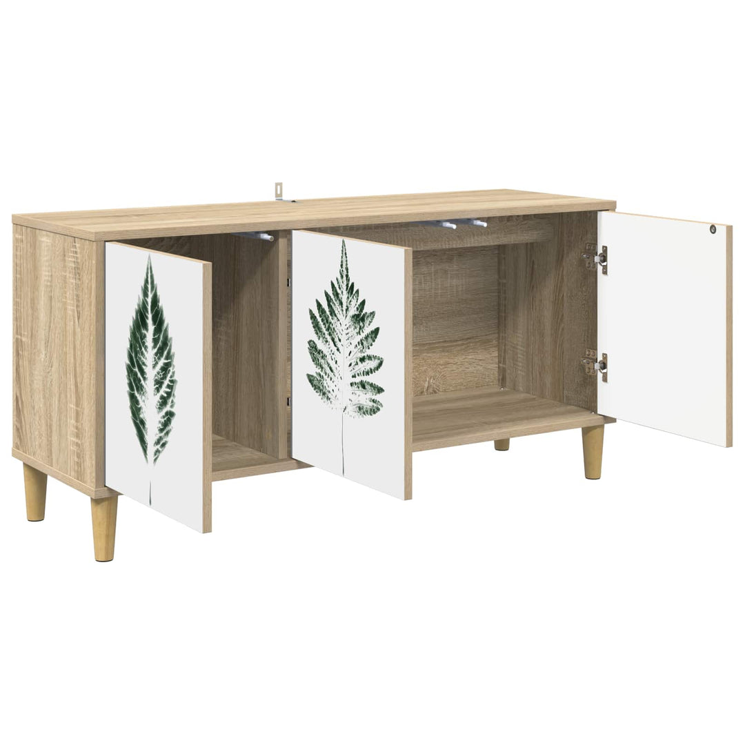 TV-skab HANAU 102 x 33 x 50 cm Sonoma-eg Konstrueret træ