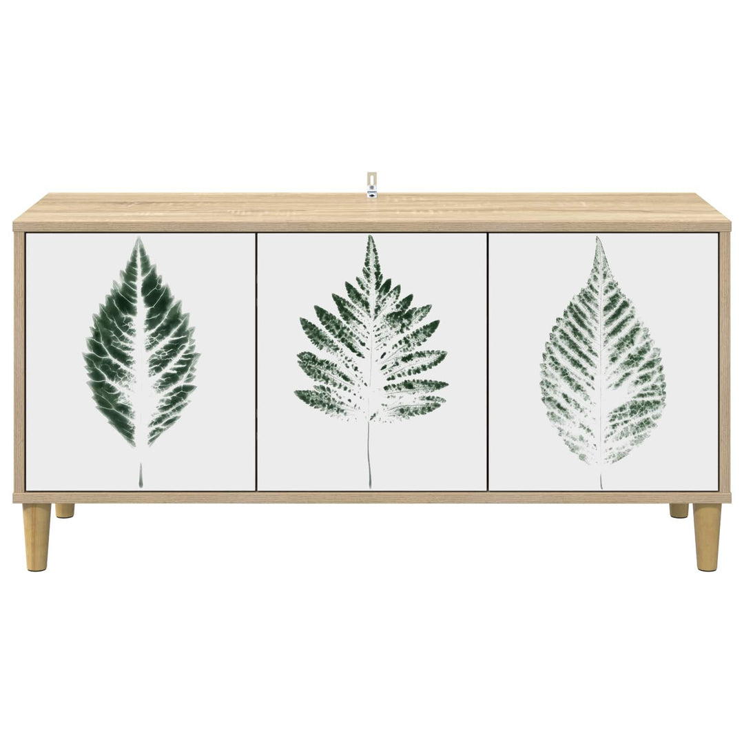 TV-skab HANAU 102 x 33 x 50 cm Sonoma-eg Konstrueret træ