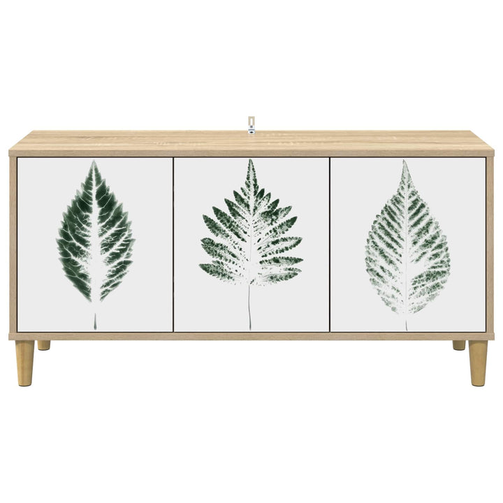 TV-skab HANAU 102 x 33 x 50 cm Sonoma-eg Konstrueret træ