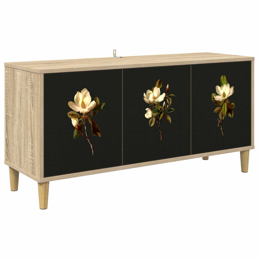 TV-skab BREMEN 102 x 33 x 50 cm Sonoma-eg Konstrueret træ