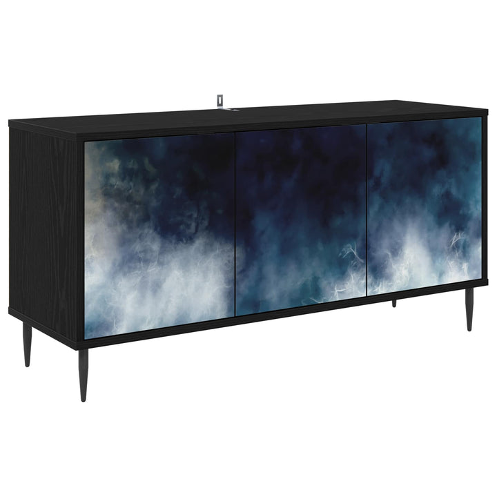 TV-skab RAALTE 102 x 33 x 51 cm Sort eg Konstrueret træ