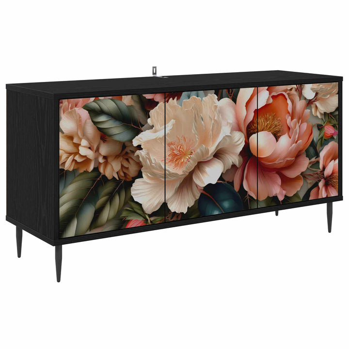 TV-skab BORNE 102 x 33 x 51 cm Sort eg Konstrueret træ
