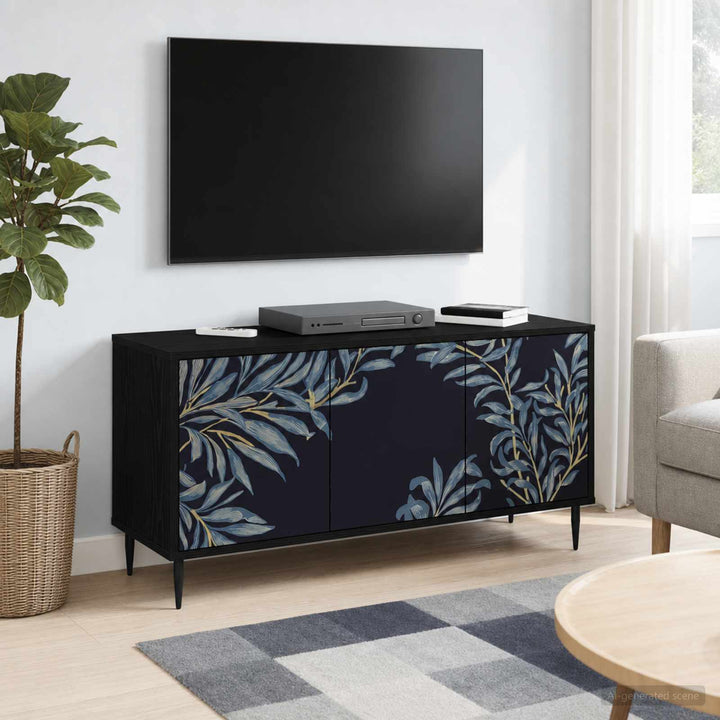 TV-skab DOKKUM 102 x 33 x 51 cm Sort eg Konstrueret træ
