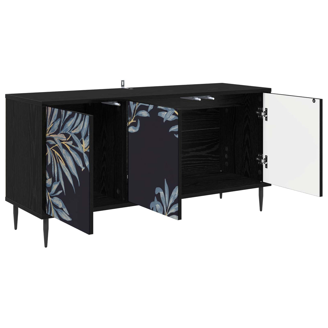 TV-skab DOKKUM 102 x 33 x 51 cm Sort eg Konstrueret træ