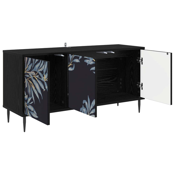 TV-skab DOKKUM 102 x 33 x 51 cm Sort eg Konstrueret træ