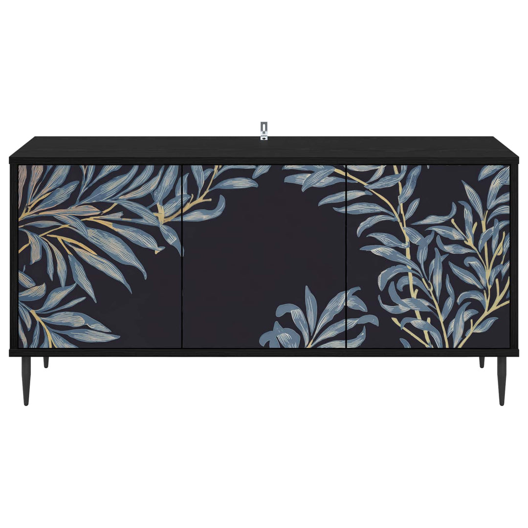 TV-skab DOKKUM 102 x 33 x 51 cm Sort eg Konstrueret træ