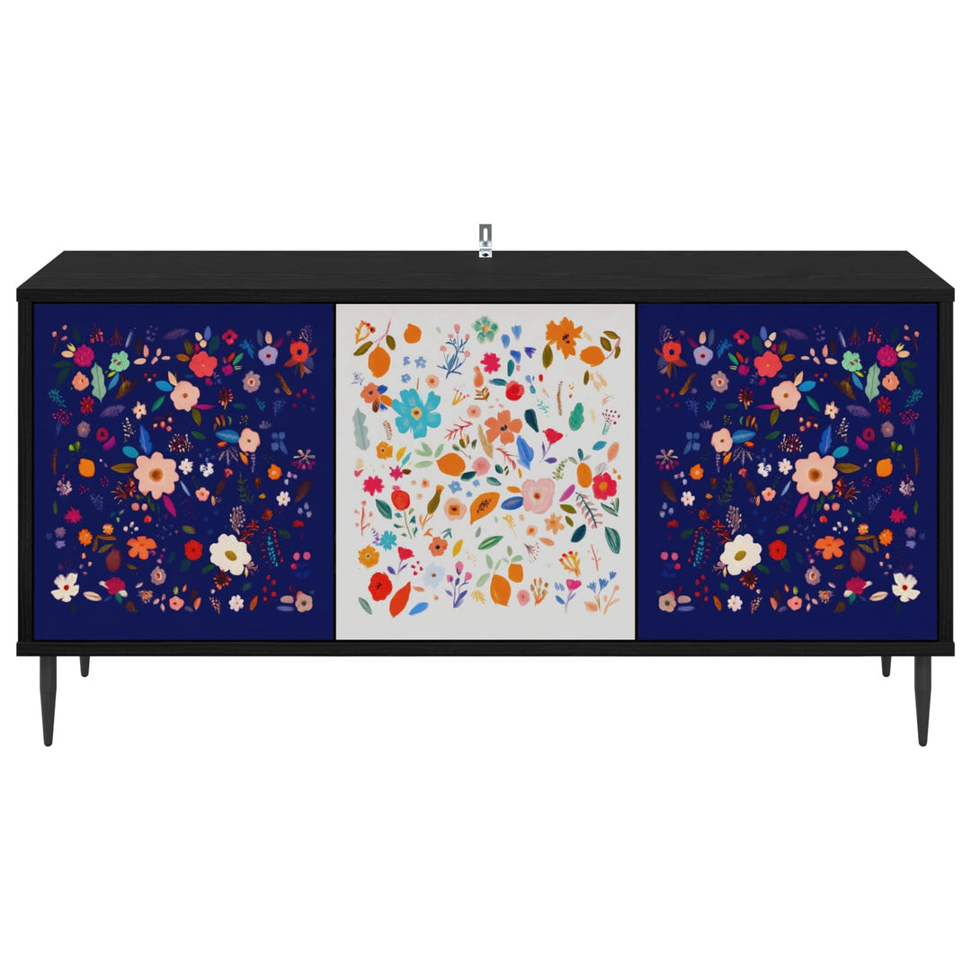 TV-skab MAINZ 102 x 33 x 51 cm Sort eg Konstrueret træ