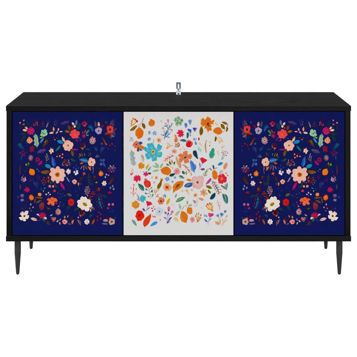 TV-skab MAINZ 102 x 33 x 51 cm Sort eg Konstrueret træ