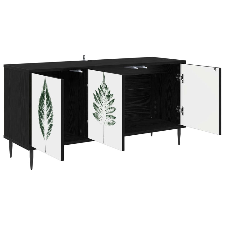 TV-skab HANAU 102 x 33 x 51 cm Sort eg Konstrueret træ