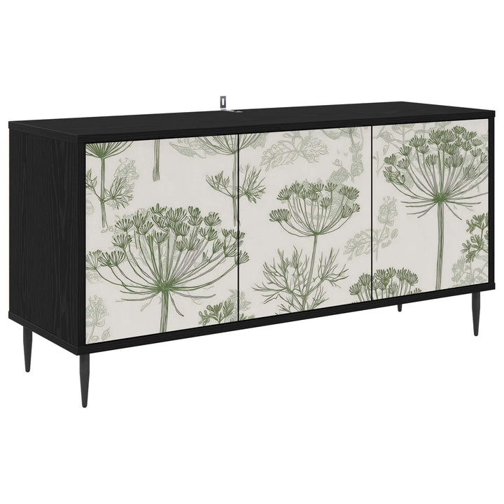 TV-skab GOTHA 102 x 33 x 51 cm Sort eg Konstrueret træ