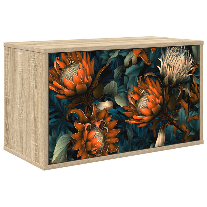 Væghængt TV Skab LOCHEM 69 x 33 x 40 cm Sonoma-eg