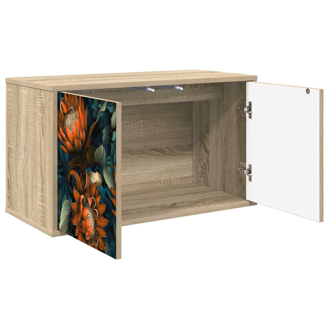 Væghængt TV Skab LOCHEM 69 x 33 x 40 cm Sonoma-eg