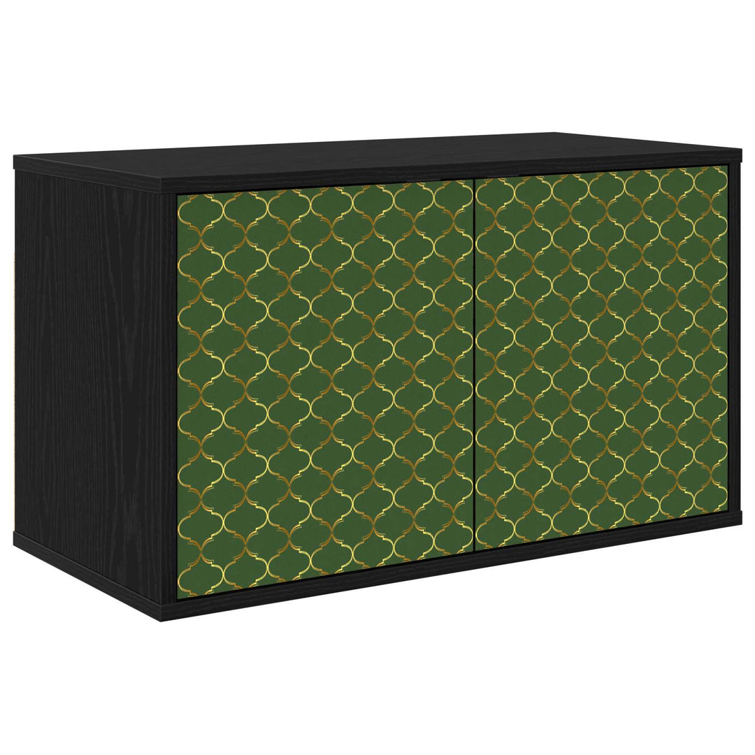 Væghængt TV Skab GELEEN 69 x 33 x 40 cm Sort eg Konstrueret træ