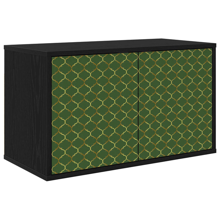 Væghængt TV Skab GELEEN 69 x 33 x 40 cm Sort eg Konstrueret træ